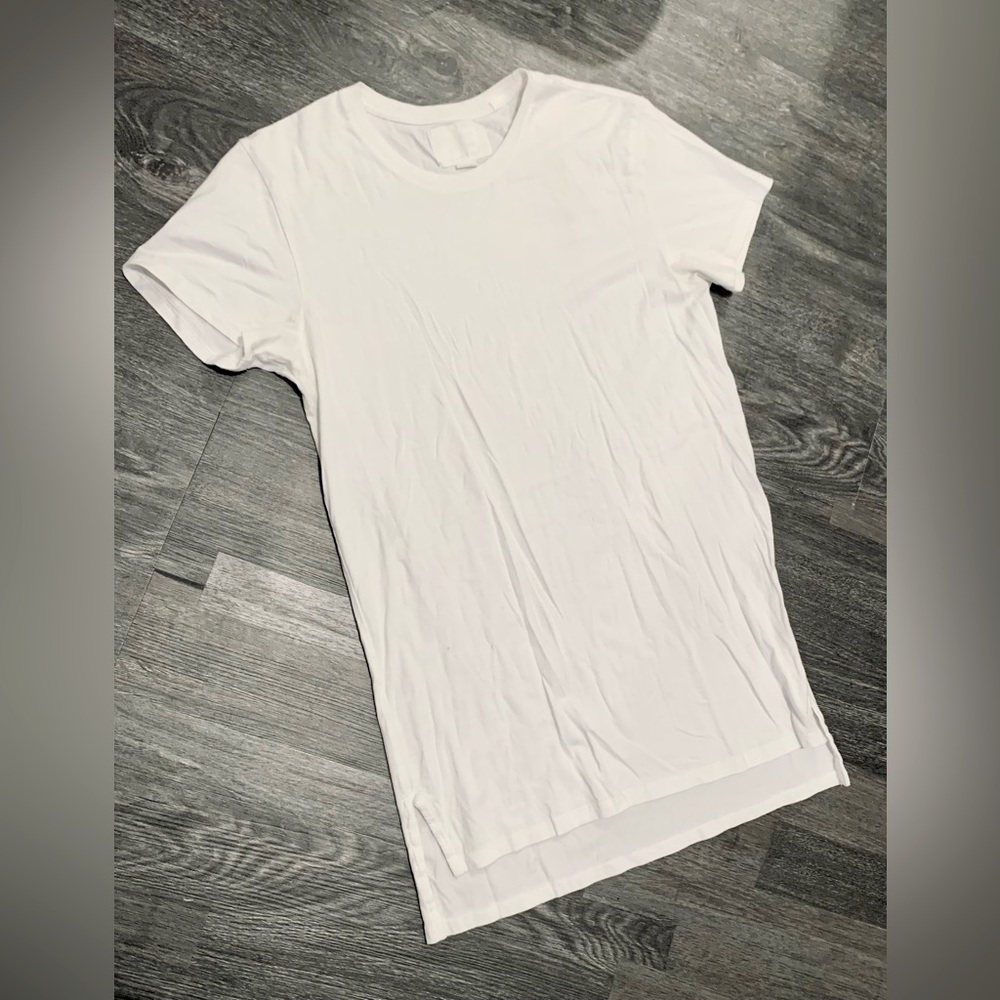 Reign Storm Men’s White Short Sleeve Long Length T-Shirt Medium - Picture 2 of 9